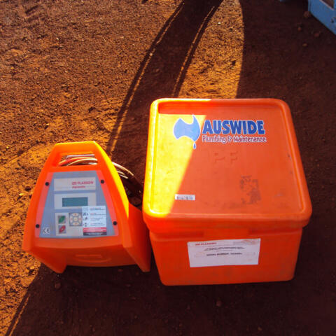 Plasson poly fusion welder for hire in Geelong