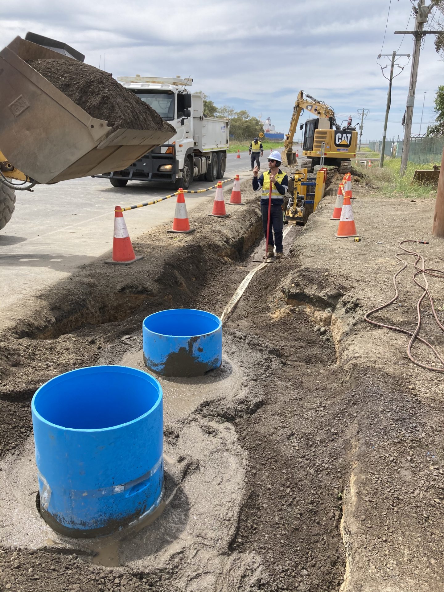 Auswide Plumbing extension works for Boral Plant in Geelong Port