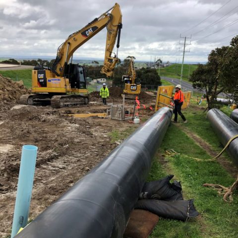 Pump Station works Lovely Banks Barwon Water