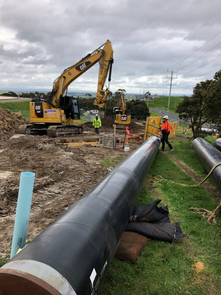 Pump Station works Lovely Banks Barwon Water