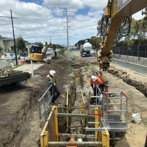 Water main installation poly welding Melbourne