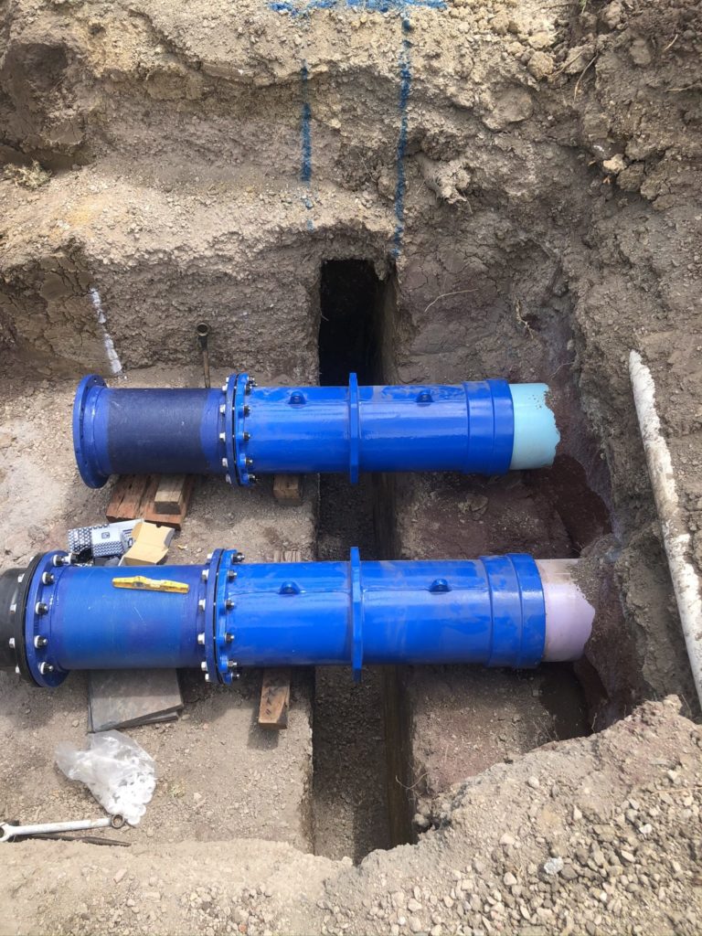 Water main installation poly welding Melbourne