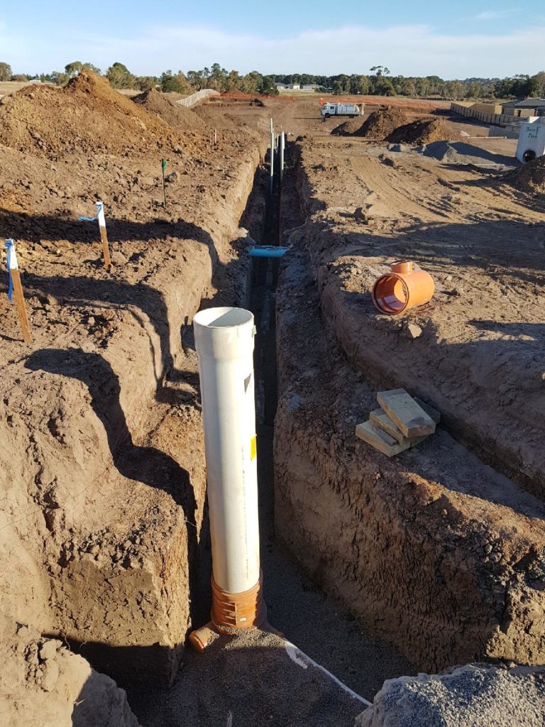 Stormwater installation land development