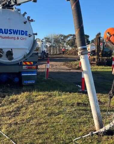Hydro excavation in Geelong by Auswide Plumbing & Civil